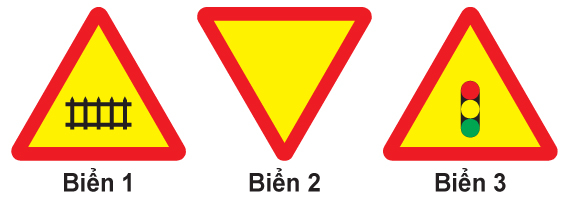 Biển nào báo hiệu “Giao nhau có tín hiệu đèn”?