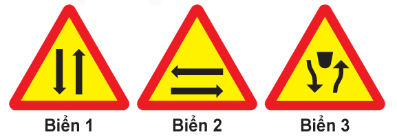 Biển nào báo hiệu “Đường đôi”?