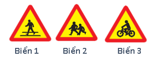 Biển nào dưới đây báo hiệu gần đến đoạn đường thường có trẻ em đi ngang qua?