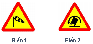 Gặp biển nào dưới đây người tham gia giao thông cần phải điều chỉnh tốc độ xe chạy cho thích hợp, đề phòng gió ngang thổi mạnh gây lật xe?
