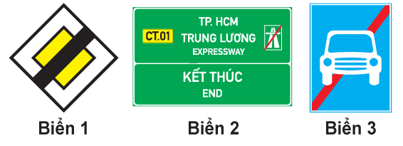 Biển nào báo hiệu kết thúc đường cao tốc?