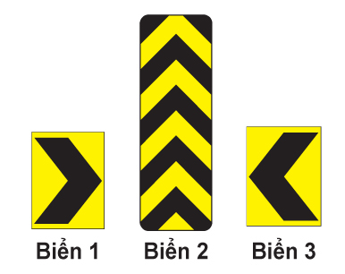Trên đường cao tốc, gặp biển nào người lái xe phải chú ý đổi hướng đi khi sắp vào đường cong nguy hiểm?