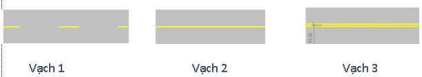 Các vạch dưới đây có tác dụng gì?